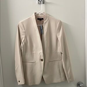 Ann Taylor Cutaway Women's Cream Blazer
